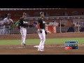 nym@mia stanton collects four hits homer vs. mets