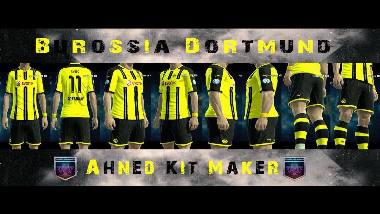 || PES 2013 || New Kits • Borussia Dortmund • 2016 / 2017 - YouTube