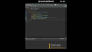 0012 handling Dates in java #coding #programming #java #shorts