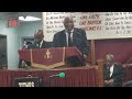 The Holy Temple Church Sunday night, Bishop Melvin Samuels preaching.