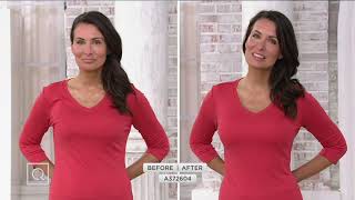 Breezies Jacquard Shine Underwire or Wirefree T-Shirt Bra on QVC