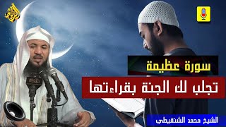 سورة عظيمة من القرآن حافظ علي قرائتها تدخلك الجنة _ الشيخ محمد بن علي الشنقيطي