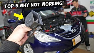 TOP 5 WHY HORN NOT WORKING ON HYUNDAI SONATA