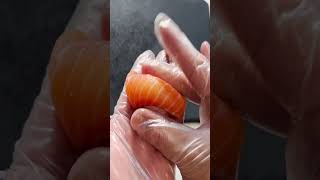 How to make Salmon Nigiri Sushi #shorts #sushi #salmon