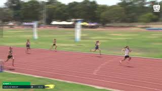 Girls U12 100m Heat 7: 2024-25 State Combined Event Championships