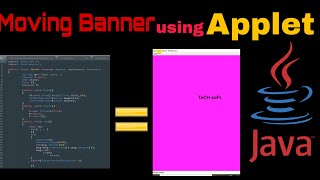 🔴A Moving Banner using Applet Program💯||Applet in Java||