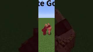 Iron Golem VS Netherite Golem In Minecraft! #minecraft #shorts