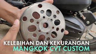 Pengalaman Pakai Mangkok CVT Custom Bolong Di Motor Vario 125