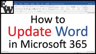 How to Update Word in Microsoft 365