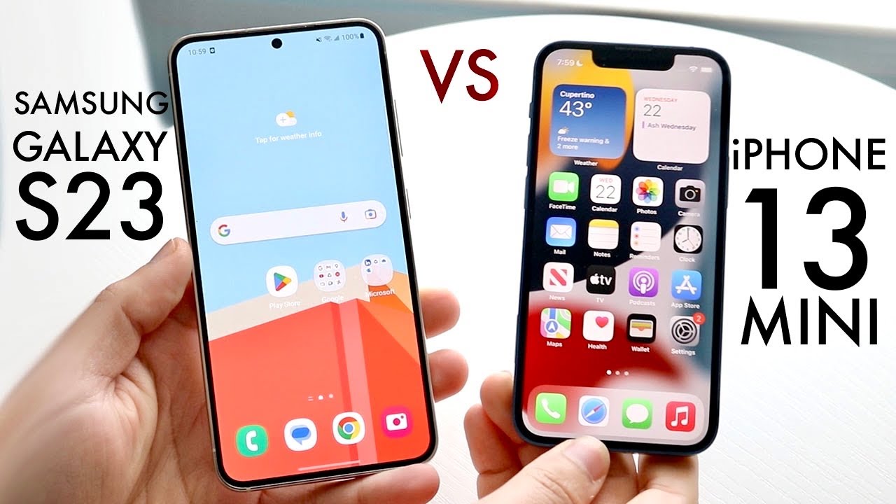 Samsung Galaxy S23 Vs Iphone 13 Mini Comparison Review Youtube Samsung Galaxy S23 Vs Iphone 13 Mini Comparison Review Youtube