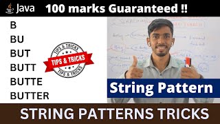Accept a string and print pattern | ICSE computer | looping in Java ICSE Patterns in java