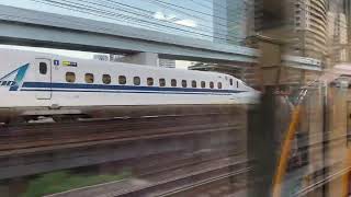 相対速度 山手線から見た東海道新幹線 Relative velocity Shinkansen on Yamanote Line