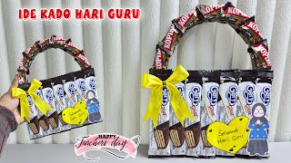 IDE KADO HARI GURU || Hadiah Untuk Guru Bentuk Tas || Teachers Day Gift Idea