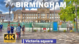 Exploring the Birmingham ! Second Largest City of UK  | City Center Walking Tour | England |4K P2