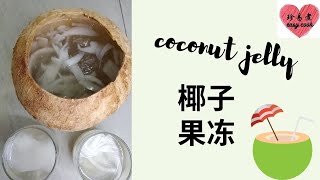 椰子果冻 Young Coconut Jelly(50)做法超简单。珍易煮Easy Cook。