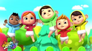Five Little Babies Jumping On The Bed | Counting Song For Kids |Nursery Rhymes and Baby Song