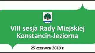 VIII sesja Rady Miejskiej Konstancin-Jeziorna – część 2.