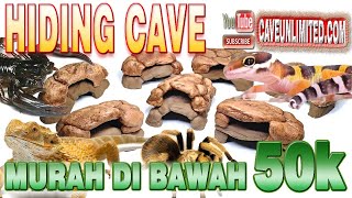 HIDING CAVE TERMURAH TEMPAT SEMBUNYI GOA REPTILE FOR GECKO SCORPION SNAKE TARANTULA IGUANA LIZARD