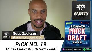 The New Orleans Saints Select Treylon Burks In The Ultimate NFL Mock Draft 2022