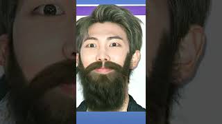 BTS members with moustache and beard