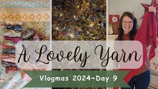 Vlogmas Day 9: Finishing My Shawl, A New Scrappy Crochet Project & A Handmade Christmas Book