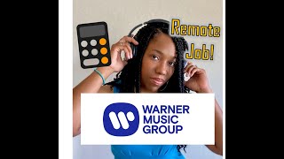 REMOTE Job at Warner Music Group (Entry-Level)