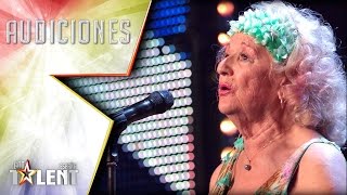 79 years old and she sings… a capella! | Auditions 7 | Spain's Got Talent 2017