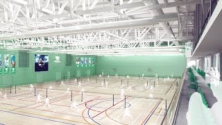 A virtual flythrough of the David Ross Sports Village