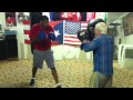 Sergio soto training with alfonso parasani at's gym