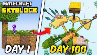 I survived 100 days In SKYBLOCK (Minecraft In Hindi)