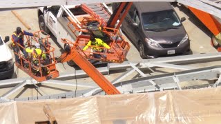 Workers Rescued After Building Partially Collapses