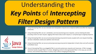 Understanding the Key Points of Intercepting Filter Design Pattern