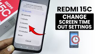 How to Change Screen Timeout Settings on Redmi 15C - Increase Screen Time