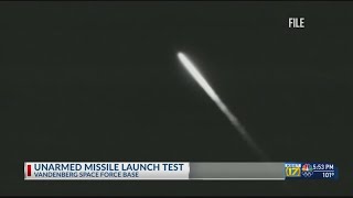 Vandenberg AFB successfully launches ballistic missile test early Wednesday morning