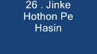 Jinke Hothon Pe Hasin