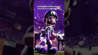 Old VS New Luigi Celebration in Mario Strikers ⚽️ #mariostrikers #mariostrikersfootball