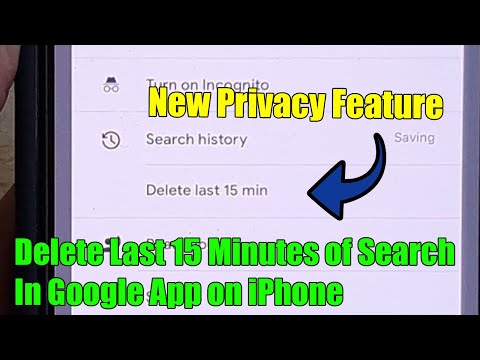 How to delete the last 15 minutes of your Google search history