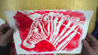Andy Warhol Endangered Species Series Foam Printmaking