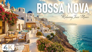 Charming Bossa Nova Jazz on a Coastal Balcony | Sunset Music for Study and Relaxation