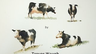 How to Paint Cows in Watecrolour Trevor Waugh