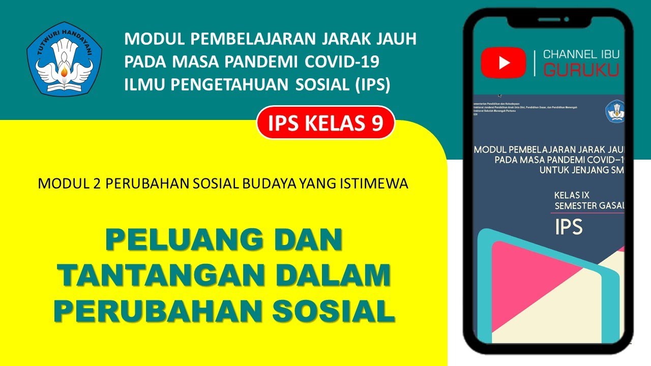 🔴 PELUANG DAN TANTANGAN DALAM PERUBAHAN SOSIAL #Materi8 🇮🇩 # ...