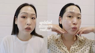 새로운 클렌징 방법 \u0026 스킨케어 루틴 💚 Updated Skincare Routine