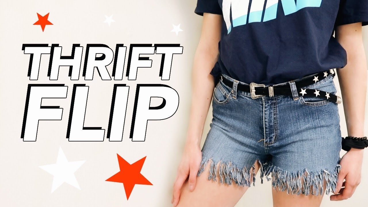 Diy Thrift Flip Transforming Thrifted Clothes Ep 2 Youtube