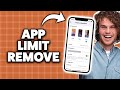 How to Remove App Limit on iPhone 2026 (Step-By-Step Tutorial)