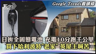 【Google Trends看頭條】日拚全固態電池 充電10分跑千公里  買下哈利波特「老家」 英屋主喊苦｜TVBS新聞 2023.06.14@TVBSNEWS01