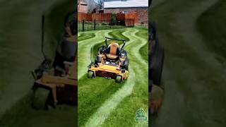 Lawn stripes with a Scag Mower