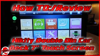 How To/Review -  Hikity Double Din Car Deck Install For Home Audio \u0026 Setting The Gain On Your Amp