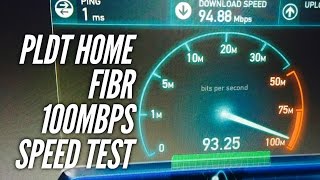 PLDT Home Fibr Power Plus Plan 50Mbps 100Mbps Speed Test Makati by HourPhilippines.com