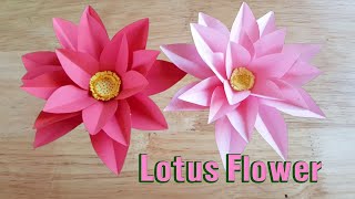 របៀបកាត់#flowersPaperLotus #flowers  How to , cut with paper, easy to make at home easily