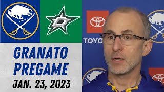 Don Granato Pregame Interview vs Dallas Stars (1/23/2023)